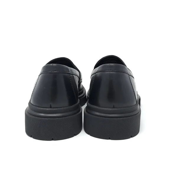 New Steve Madden Akkron Black Leather Loafers 7.5M display picture 2